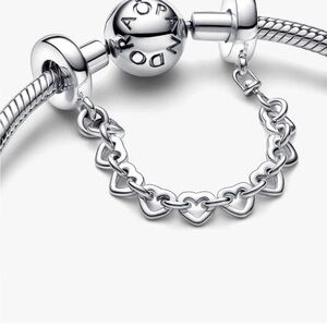 Pandora Linked Hearts Safety Chain